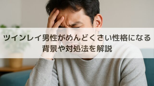 ツインレイ男性のめんどくさい性格