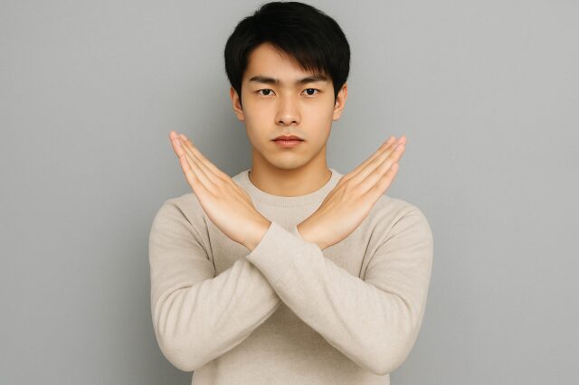 拒む男性