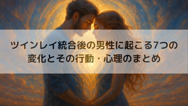 ツインレイ統合後の男性に起こる7つの変化とその行動・心理のまとめ
