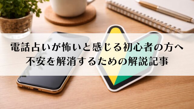 電話占いが怖いと感じる初心者の方へ｜不安を解消するための解説記事