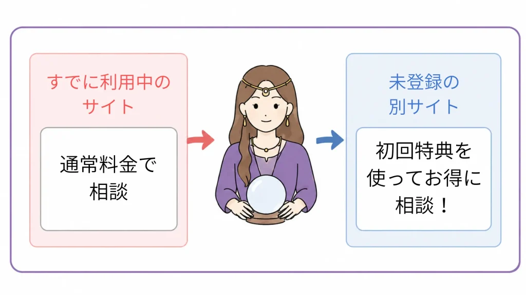 お得に電話占いを利用する方法①